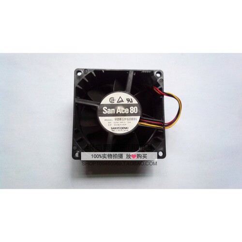正品原装San Ace 80服务器风扇8038 9G0812FG1D031 DC12V1.1A
