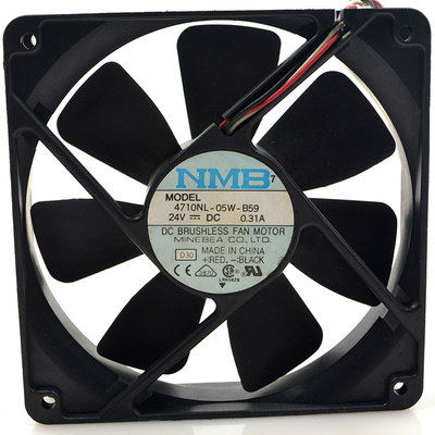 正品4710NL-05W-B59 DC24V 0.31A 铝框原装正品NMB120*120*25设备
