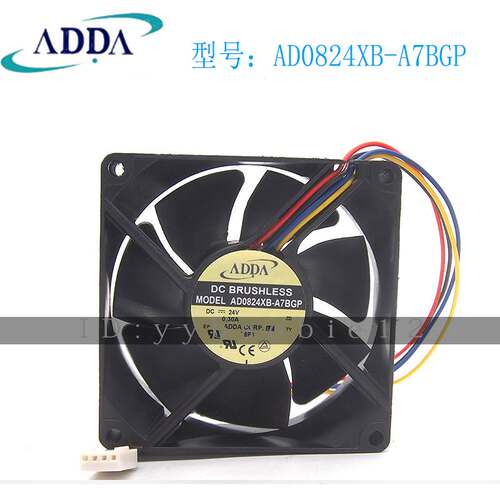 供应ADDA风扇AD0824XB-A7BGP协禧8025/24V大风量四线带PWM调速