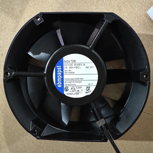 6424TDR 德国原装 24V 2.1A 50.4W 17CM大风量变频器风机