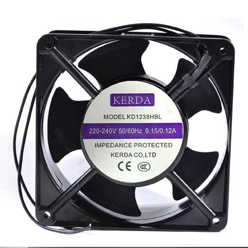 kerda科尔达 KD1238HBL/HSL 220V 0.15A/0.12A 13538机柜散热风扇