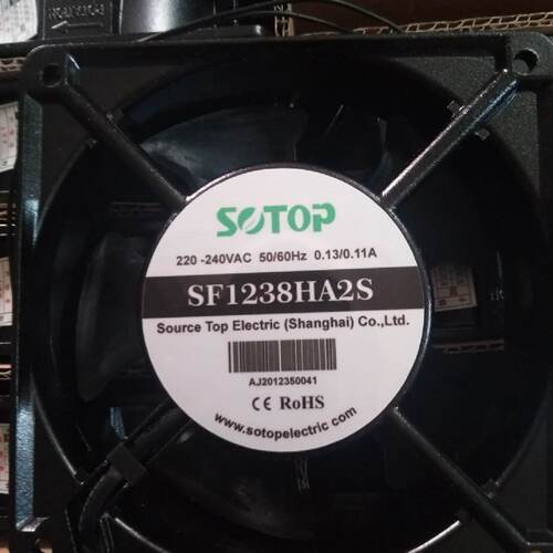 正品SOTOP SF1238HA2S 220V-240VAC 0.13/0.11A 机柜散热风扇