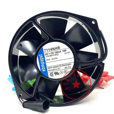 EBMPAPAT 7114NHR 17238 24V 19W ABB变频器专用风机全金属风扇