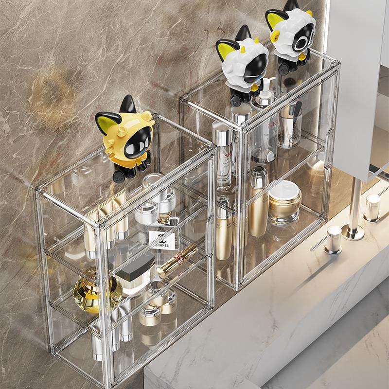 卫生间浴室置物架免打孔壁挂式镜柜前收纳盒洗漱台化妆品收纳架子,家庭/个人清洁工具,浴室角架/置物架,淘宝优惠券,粉丝福利购,淘宝优惠卷