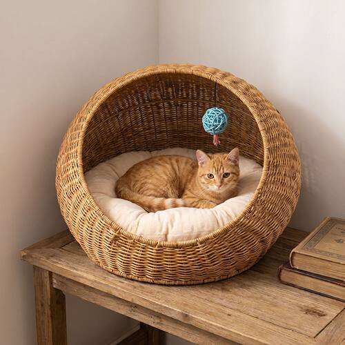 仿藤编猫狗窝垫PE防潮防霉