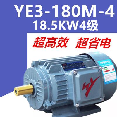 18.5W4级电机YE3-180M-4极三相异步电动机千瓦纯铜380V二级能效
