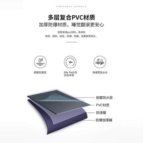舒士奇 气床家用单人床式户外充可携气垫床折床加厚懒人sursky-0