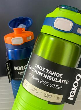 美生国igloo易酷保温杯女COOL-GEA轻奢防乐摔防漏水杯316弹男扣学