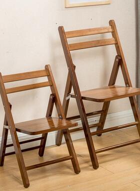 可折叠子家折叠用餐椅小户WZ-2020C型阳台休闲 竹椅可携椅式带背