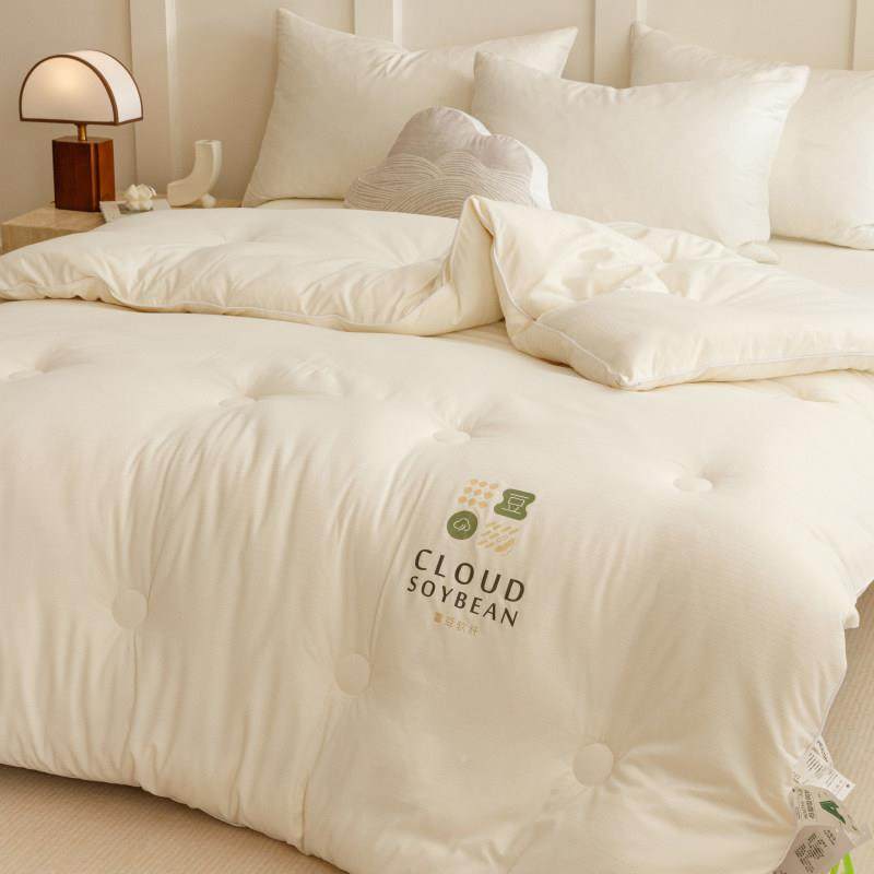 【宅姿2势】大豆芯 白色单双人被HSD子四季冬被15被0*00/2c00*20m,床上用品,棉花被,淘宝优惠券,粉丝福利购,淘宝优惠卷