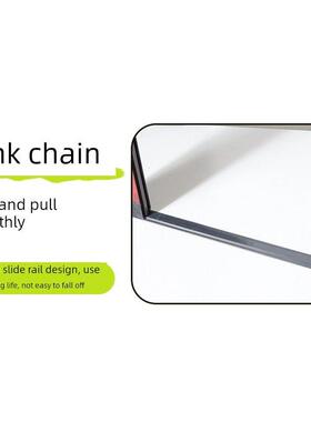 防铝合TNI金推拉折叠纱窗免打孔纱自门安装隐门形纱蚊窗厨房阳台