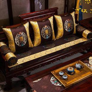 木沙发坐XLSFD_0垫新中式木家具座垫中国风高红档发垫套定制实沙