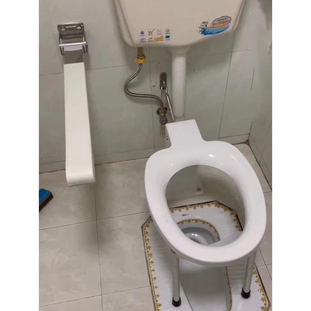 折坐便器蹲坑改坐厕老人孕YJU妇用卫生间挂壁两式坐叠便凳家用马