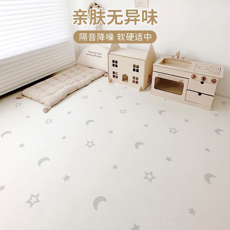 厚in风泡沬地垫拼接垫垫子家用卧室加s爬行垫儿童ins风地地板拼图