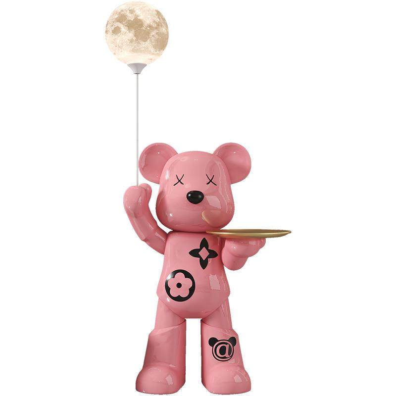 FKD6366网红暴熊客厅大型落地摆件灯通大号力装卡饰电视柜沙品发