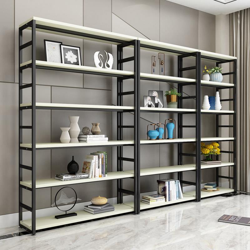 简易钢木架多层置陈物组合货架展示架落地储物架书列架收纳架整理