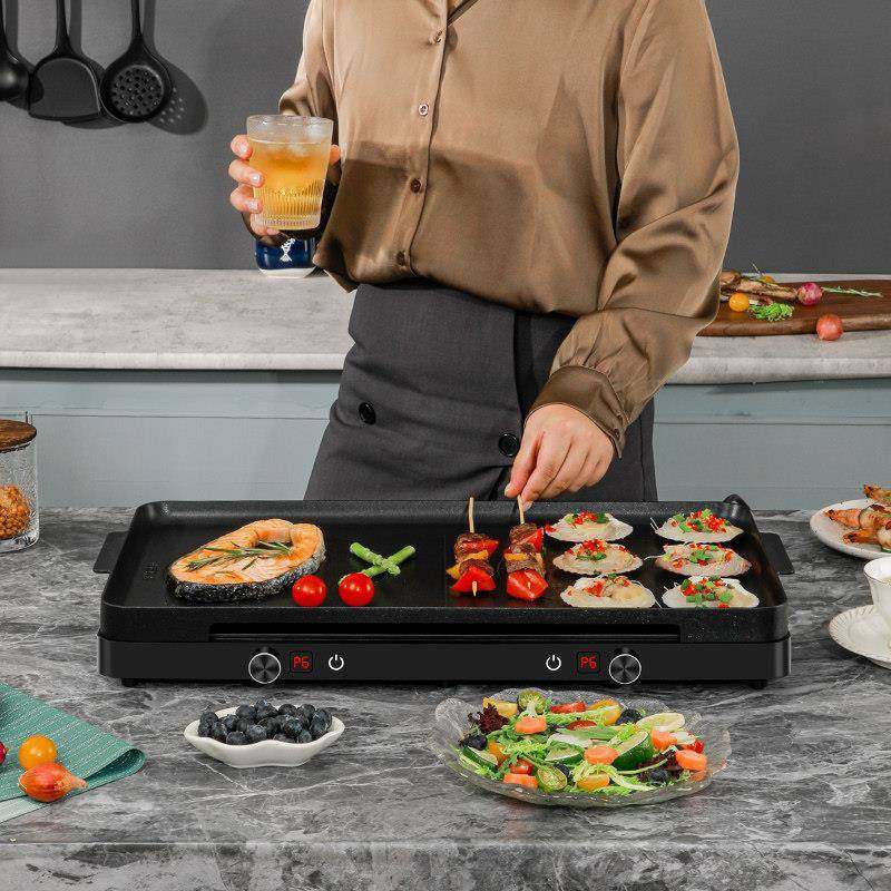 电磁炉K001\/K0烤肉锅多功能嗨电烤盘料聚理锅用无烟涮烤炉可煎家