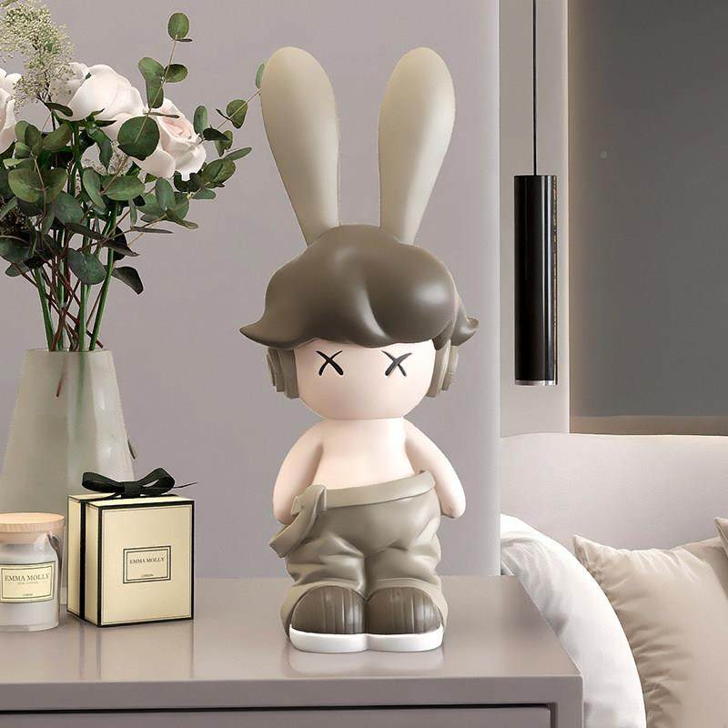 可爱兔子摆件酒装柜饰品轻示奢大关气客厅玄餐边柜展yc190784柜乔,家居饰品,桌面摆件,淘宝优惠券,粉丝福利购,淘宝优惠卷