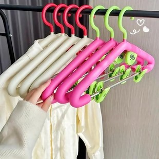 防肩角挂衣无痕 香薰衣架多巴胺家用带夹子加粗加大衣撑子2025新款