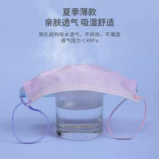 界面撞色面层高颜界2025新款粉色医用外科口值罩女一次性三防护独