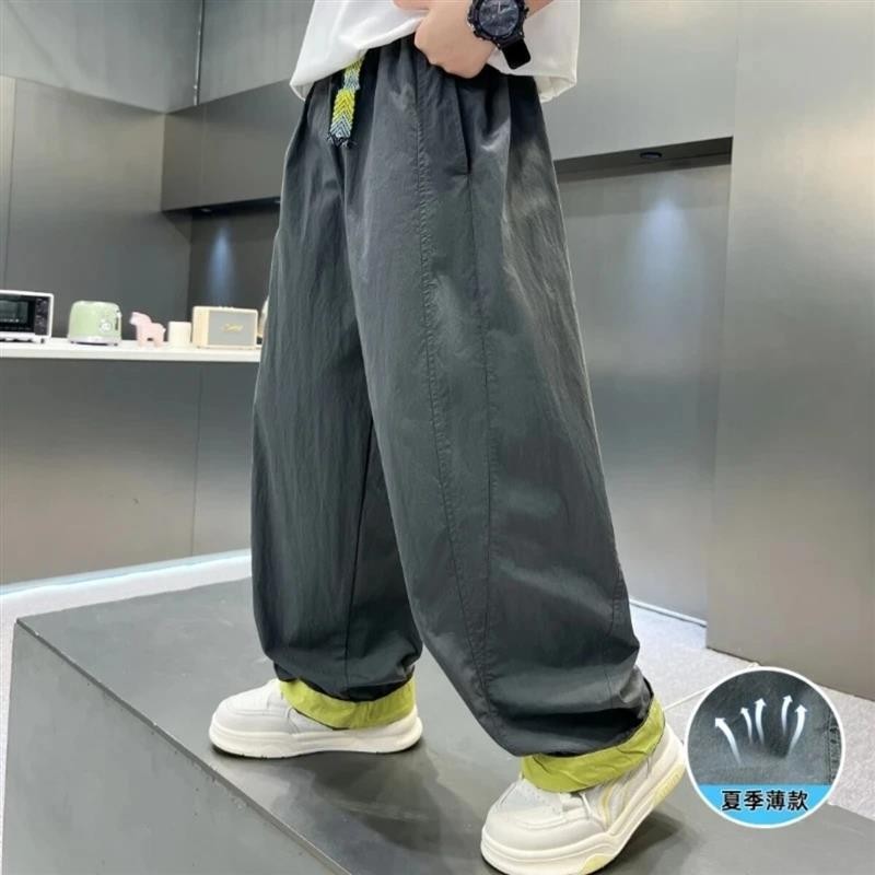 有范YF优选239男童2026夏季新款休闲时尚条纹短袖T恤速干防蚊裤套