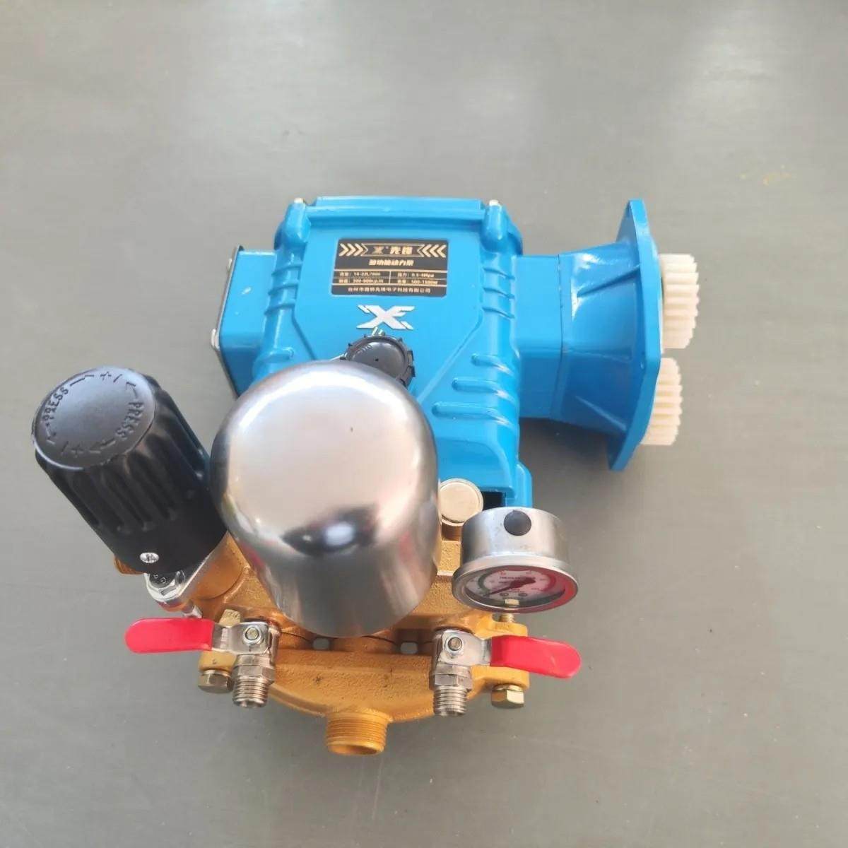 先锋慧邦农用打药机三缸柱塞泵配件26型直连泵头48/60/72/220V