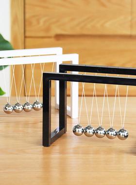 牛顿摆球撞球创意永动机仪现代客厅办公室桌面家居装饰混沌小摆件