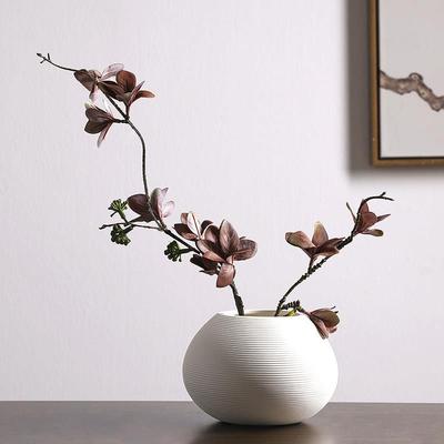 日式仿真吊钟植物带果多瓣叶树枝假花客厅茶几造型枝绿植装饰摆件