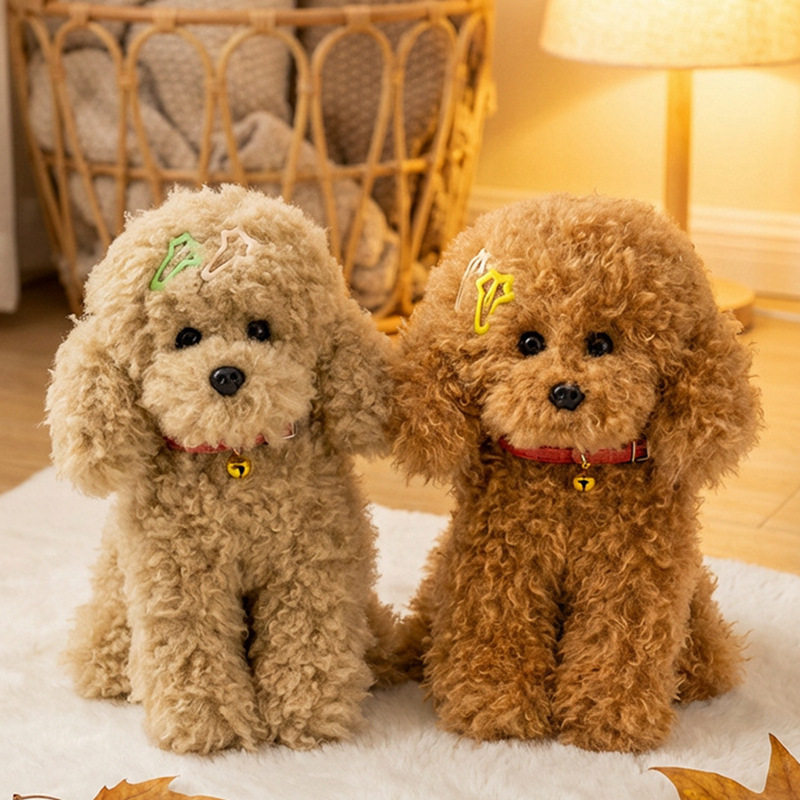 仿真泰迪狗毛绒玩具可爱贵宾犬狗狗玩偶公仔布娃娃女生日礼物儿童