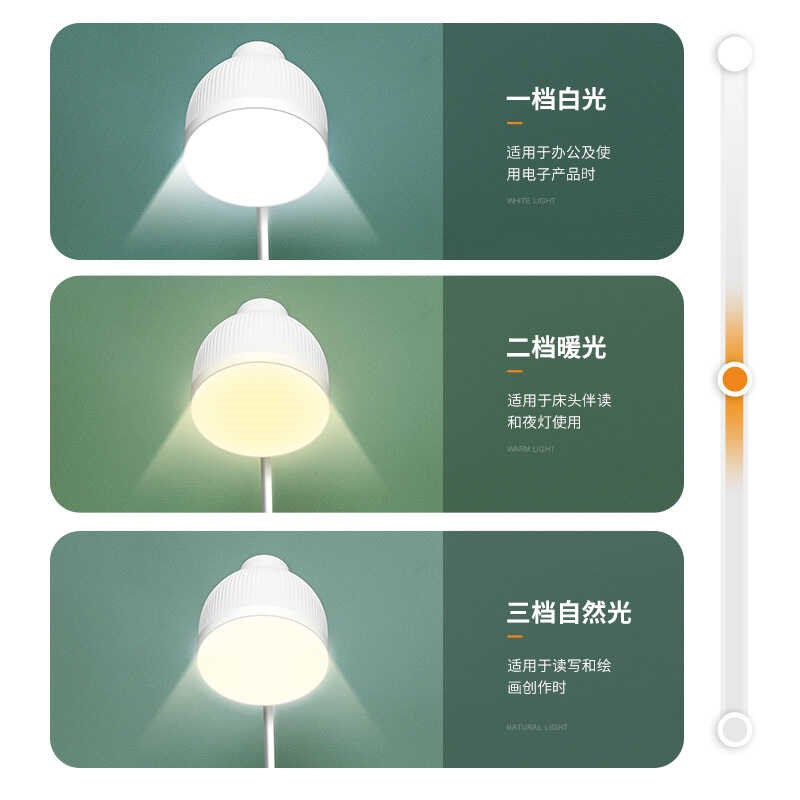 led台灯护眼充电插电两用学习用带笔筒宿舍床头书桌大容量长续航