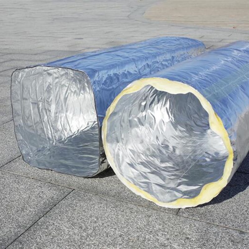 中央空调出风口铝箔软连接风机盘管方形圆形保温伸缩导风延长管道