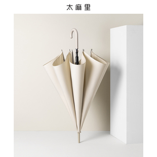 太麻里长柄直杆雨伞女晴雨两用大号超大日系人伞加大加固加厚男