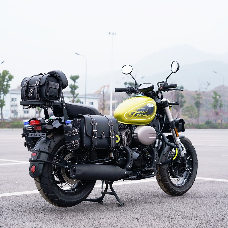 赛铭 轻骑大韩晓星骁胜 gv300s保险杠防护杠改装边包靠背后货架