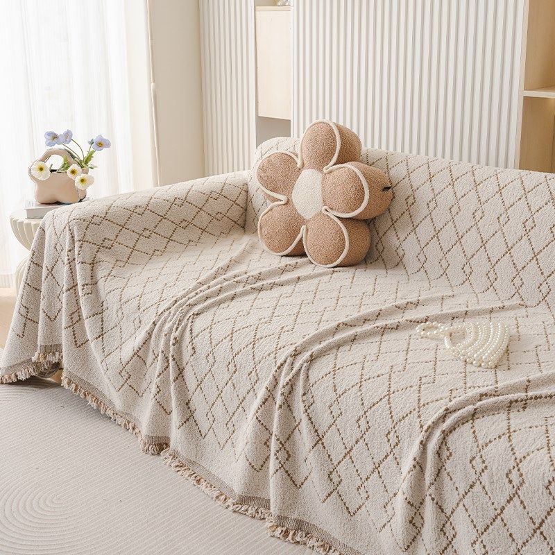 半边绒新款四季通用沙发盖布现当代级感沙发罩沙发毯,居家布艺,万能盖巾,淘宝优惠券,粉丝福利购,淘宝优惠卷