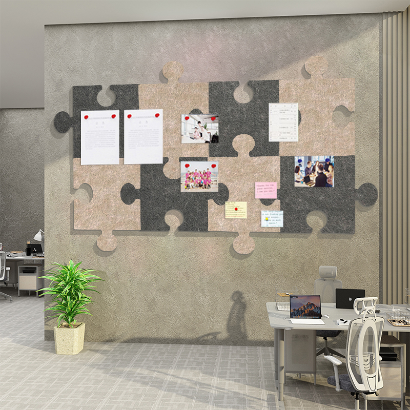 毛毡板公告示栏墙贴面办公司室装饰企业文化员工团队风采荣誉展示