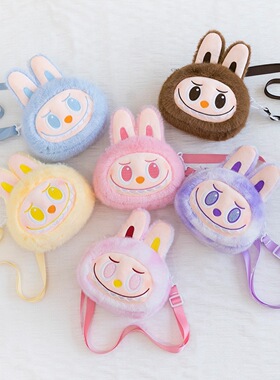 儿童书包毛绒布布玩具可爱单肩背包儿童斜挎包小女孩布布包礼物