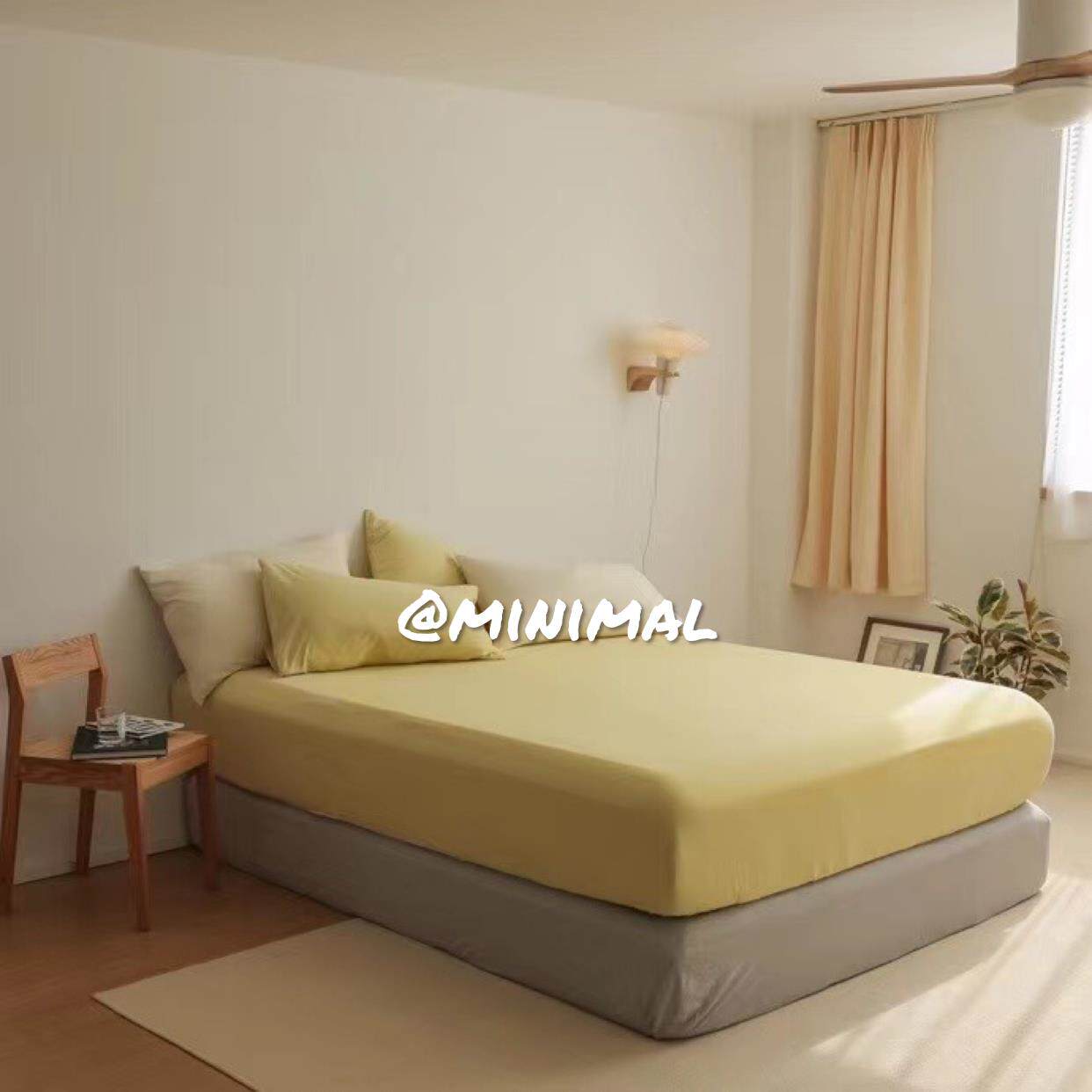 Minimal Concept【茉莉】ins简约素色混搭针织棉床笠超柔裸睡单品