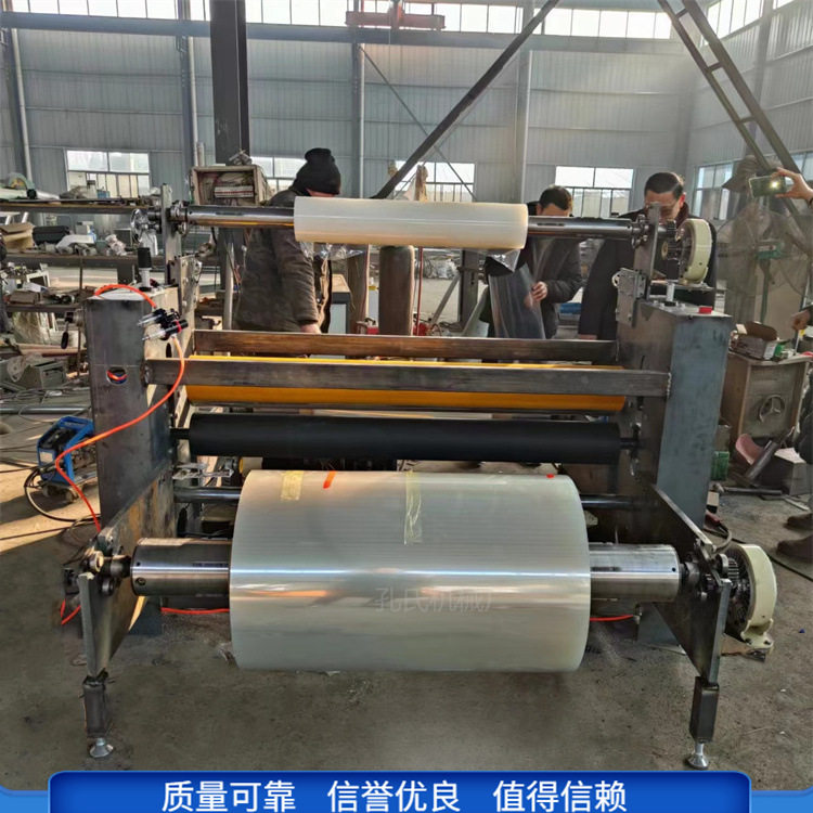 双面加温高分子膜铝基板覆膜机 pvc膜上涂胶铝箔卷对卷收料覆膜机
