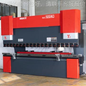 机山曼哈特电液伺数控折佛弯125T/4米高MHT-1254服精度液压数控后