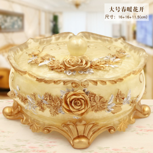 欧式 大号烟灰缸ins带盖防飞灰客厅茶几潮流创意摆件烟缸个性 时尚