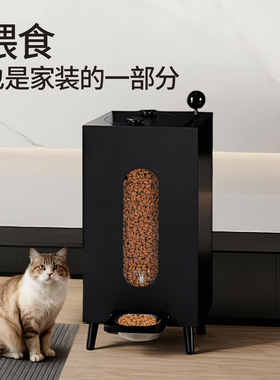WithLast粮满仓猫狗宠物投食器喂食木质防潮健康储粮食品级复古