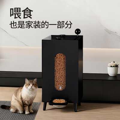 WithLast粮满仓猫狗宠物投食器喂食木质防潮健康储粮食品级复古