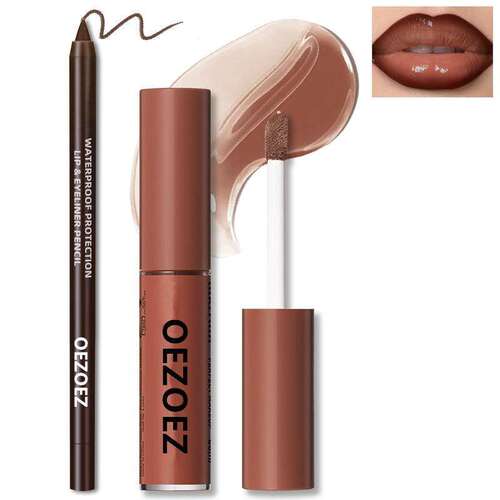 Cross border popular lipliner lip oil set outlines three-dim