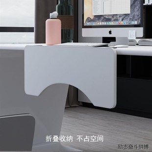 桌面延长板免打孔延伸加长加宽板键盘支架电脑桌子板侧面托架