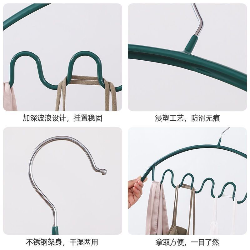 吊带衣架家用挂衣防肩角防滑无痕鼓包晾衣架挂钩衣波浪晒衣撑子