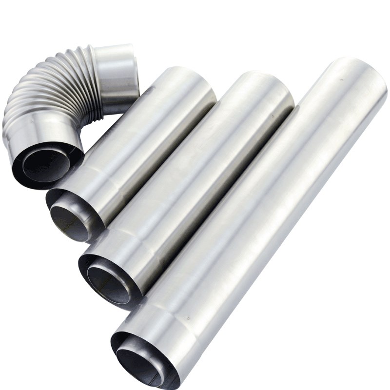 平衡式燃气热水器双层排烟管万家乐万和等壁挂炉加厚不锈钢排气管