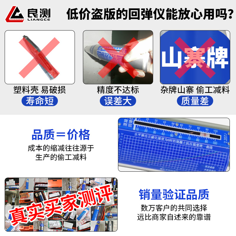 混凝土机械回弹仪砼抗压强度检测数显高强工程混凝土检测器HT2C