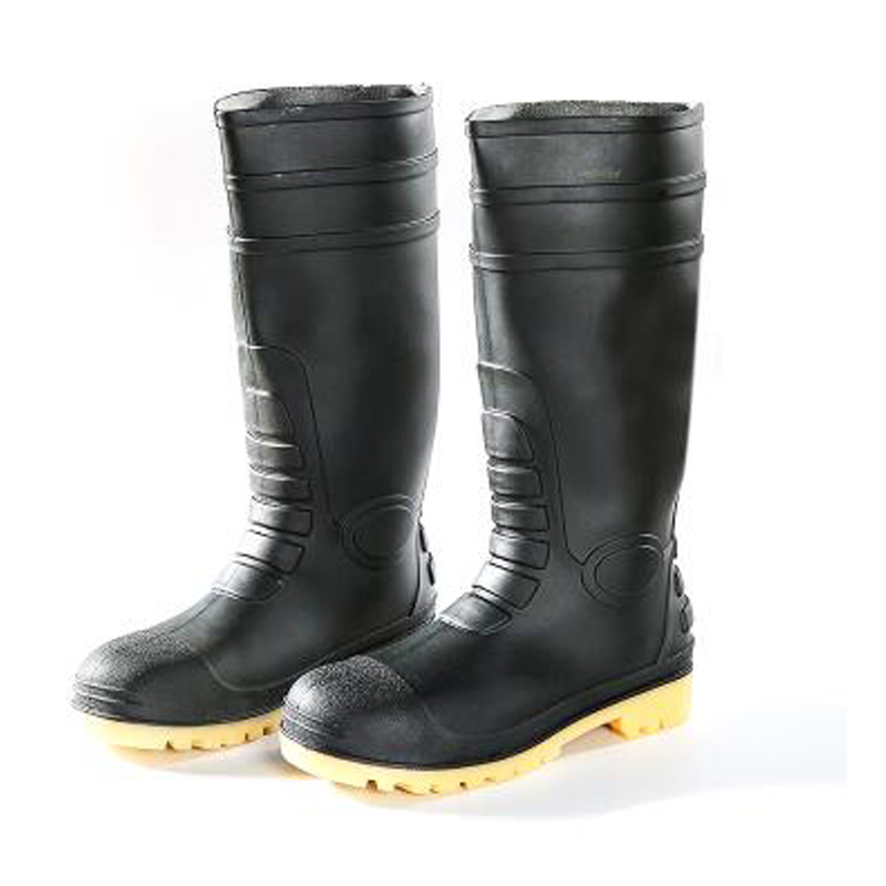 全钢头防砸雨靴男高筒橡胶耐磨防滑防水劳保矿工靴子安全防护雨鞋
