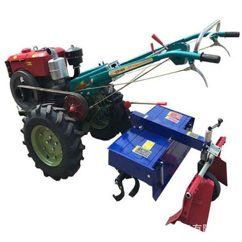 翻地田园管理机马力手扶带动犁地除草机水田专用打田碎土机