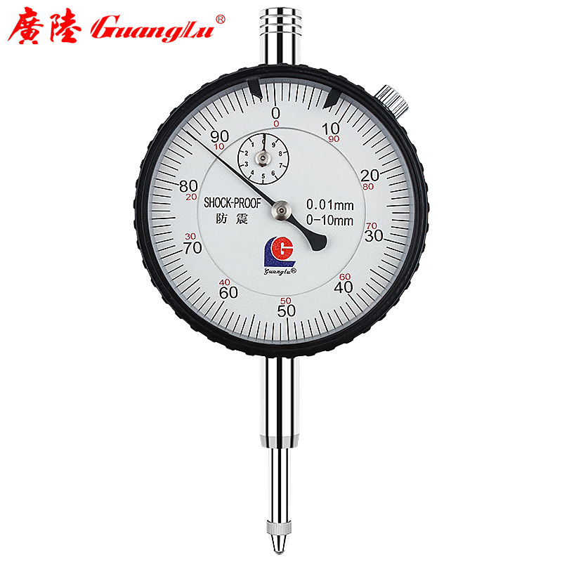 三量广陆百分表一千分表0.001指示表0-10mm表头高度计规测头